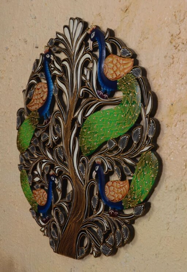 BK Exports Wooden Hand Painted Wall Decor & Hanging For Home - Wooden, Pack of1